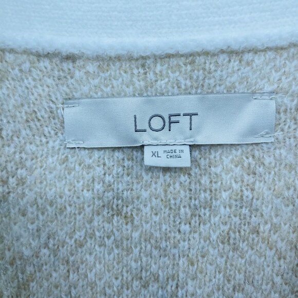 Ann Taylor LOFT Womens Size XL Leopard Print Boyfriend Cardigan Sweater $79 - Picture 6 of 8